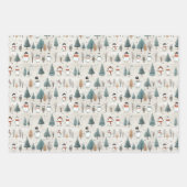 Kerstmannen Inpakpapier Vel (Voorkant 3)