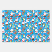 Kerstmannen Inpakpapier Vel (Voorkant)