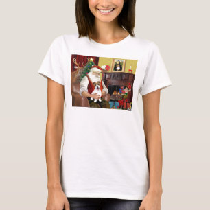 Kerstmannen Jack Russell Terrier PUP T-shirt