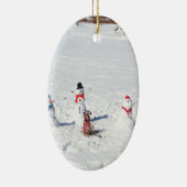 Kerstmannen Keramisch Ornament (Rechts)