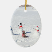 Kerstmannen Keramisch Ornament (Voorkant)