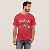 Kerstmannen Kerst Cheers trui T-shirt (Voorkant volledig)