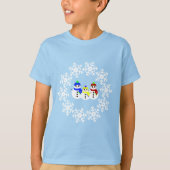 Kerstmannen Kinder T-Shirt (Voorkant)
