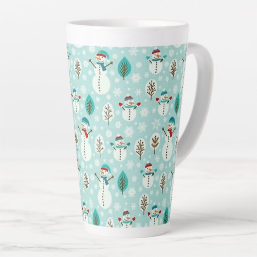 Kerstmannen Latte Mok (Rechterhoek)