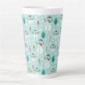 Kerstmannen Latte Mok (Voorkant)