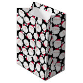 Kerstmannen Medium Cadeauzakje (Voorkant Gekanteld)