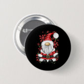 Kerstmannen meneer Claus Kabouter Sinterklaas Kers Ronde Button 5,7 Cm (Voorkant /achterkant)