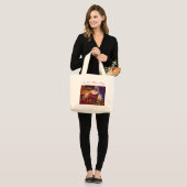Kerstmannen Minitas Grote Tote Bag (Voorkant (model))