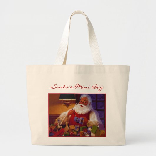 Kerstmannen Minitas Grote Tote Bag (Voorkant)