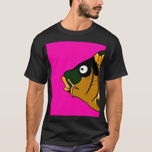 Kerstmannen Papa Baars Vis Grappig Vissen T-shirt (Voorkant)