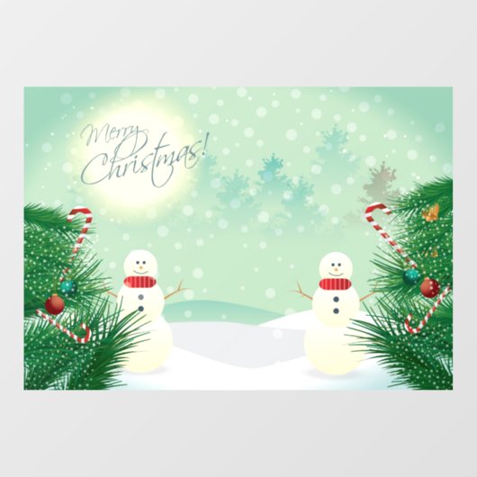 Kerstmannen Raamsticker (Vel)