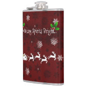 Kerstmannen slee en rendierflesfles heupfles (Links)