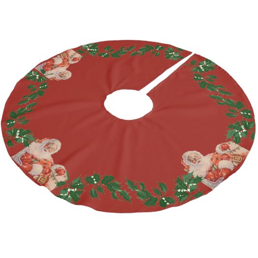 Kerstmannen slee kerstboom rok (Gekanteld)