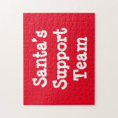 Kerstmannen Steun Team Legpuzzel (Verticaal)