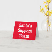 Kerstmannen Steun Teamkaart Kaart (Gele Bloem)