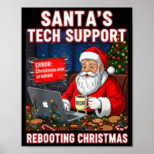 Kerstmannen Tech Support_ Kerst opnieuw opstarten  Poster