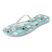 Kerstmannen Teenslippers (Schuin)