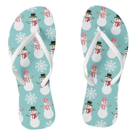 Kerstmannen Teenslippers (Voetbed)
