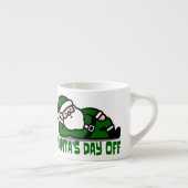 Kerstmannen vrije dag espresso kop (Rechts)