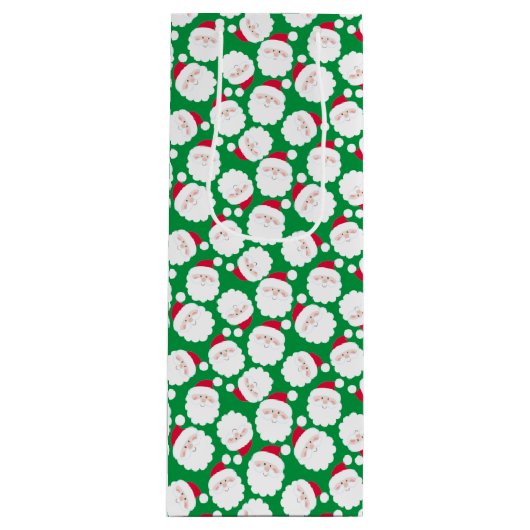 Kerstmannen Wijn Cadeautas (Voorkant)