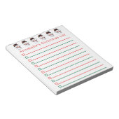 Kerstmannen Winkellijst personaliseren Notitieblok (Schuin)