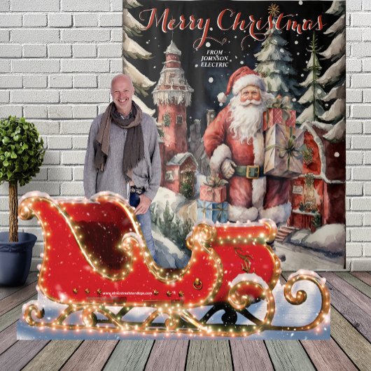 Kerstmannendorp Kerstmis Hangend Tapijt Wandkleed