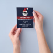 Kerstmannenhoed Aangepaste Foto Sjabloon - Kerstma Flyer (Hand)