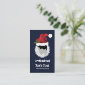 Kerstmannenhoed Aangepaste Foto Sjabloon Professio Visitekaartje (Staand voorkant)