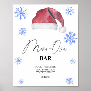Kerstmannenhoed - Mon-osa bar Poster