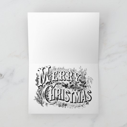 Kerstmannenhoed op witte schutting kaart (Binnen)