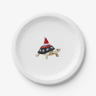 Kerstmannenhoed Schildpad - Vintage Zeeschildpad K Papieren Bordje