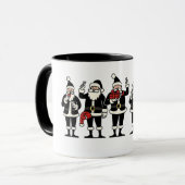 Kerstmannenlijn mok (Voorkant links)