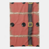 kerstmannenpak met riemknopen theedoek (Verticaal)