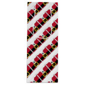 Kerstmannenpak Wijn Cadeautas (Voorkant)