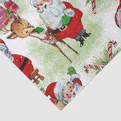 Kerstmannens Vintage Werkplaats Tissuepapier (Detail)