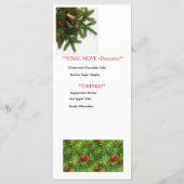 Kerstmannens Volgende Zet – Grappige Schaak Kerst Menu (Achterkant)
