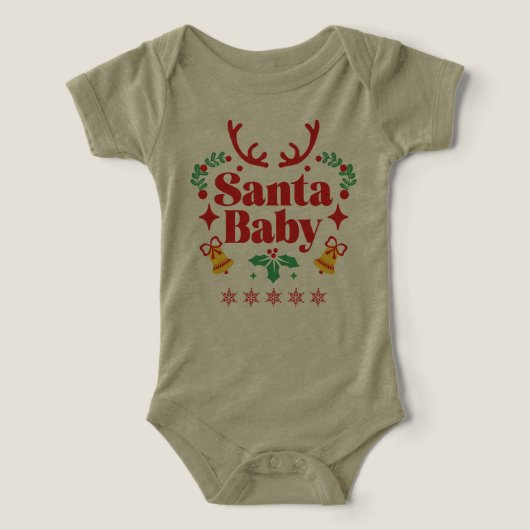Kerstmannetje baby (Design voorkant)