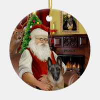 Kerstmannetje - Belgische Mechelse herder