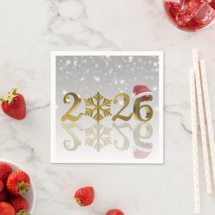 Kerstmannetje en Sneeuwvlok   Gelukkig Nieuwjaar G Servet