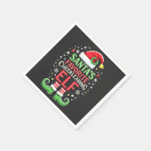 Kerstmannetje Favoriete Cheerleader Elf Familie Ma Servet (Hoek)