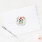 Kerstmannetje gezicht Sticker (Envelop)