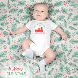 🎅🏻 Kerstmannetje Helper Naam 🚛Vrachtwagen Boom Romper