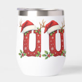 Kerstmannetje hoed Monogram initiaal U vrolijk ker (Rechts)