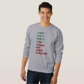 Kerstmannetje Kerstmis Grappige Namen van Rendiere Trui (Voorkant volledig)
