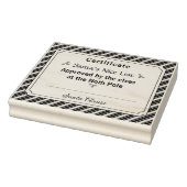 Kerstmannetje Leuk Lijst Certificaat Houten Stempe Rubberstempel (Stempel)