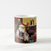 Kerstmannetje met 2 Cairn Terriers Koffiemok (Center)