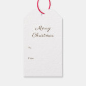 Kerstmannetje met egel Baby 1e Kerstmis Cadeaulabel (Achterkant)