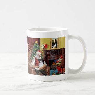 Kerstmannetje met Papillon Koffiemok