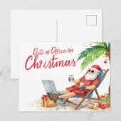 Kerstmannetje Online Programmeur Prettig Kerstfees Feestdagenkaart (Voorkant / Achterkant)