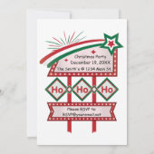 Kerstmannetje Retro Marquee – Ho Ho Ho Prettig & S Kaart (Achterkant)